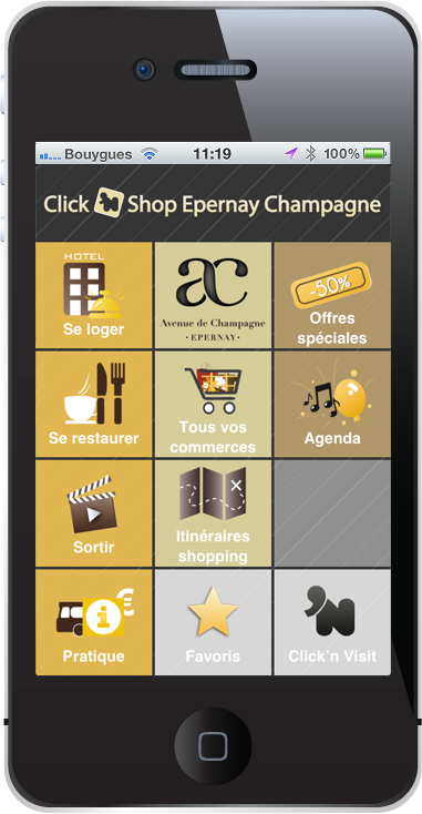Accueil Click 'n Shop Epernay